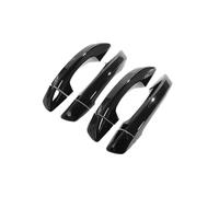 KMAGE Accessori Auto Per VW Per Passat NMS A32 A33 2017 2018 2012~2019 2016Set Maniglia Porta Nera Lucida Cromata Esterno In Fibra Di Carbonio(Black 4 handle)