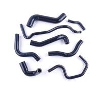 KMAGE Accessori per Auto Kit Tubi Flessibili in Silicone per Radiatore di Raffreddamento per A3 S3 TT MK1 1.8T 225 CV 2000-2002 2003 2004 2005 2006 (Black)