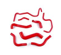 KMAGE Accessori per Auto Kit Tubi Flessibili in Silicone per Radiatore di Raffreddamento per A3 S3 TT MK1 1.8T 225 CV 2000-2002 2003 2004 2005 2006 (Red)