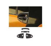 KMAGE Accessori Per Auto Per Mercedes Per Benz Per Smart 451 Per Fortwo 2014 2013 2009-2015 2012 Copertura Maniglia Esterna Fibra Carbonio ABS(4pcs Carbon Fiber)