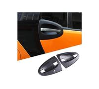 KMAGE Accessori Per Auto Per Mercedes Per Benz Per Smart 451 Per Fortwo 2014 2013 2009-2015 2012 Copertura Maniglia Esterna Fibra Carbonio ABS(2pcs Matte black 2)