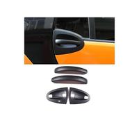 KMAGE Accessori Per Auto Per Mercedes Per Benz Per Smart 451 Per Fortwo 2014 2013 2009-2015 2012 Copertura Maniglia Esterna Fibra Carbonio ABS(4pcs Matte black)