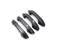 KMAGE Adesivi Per Maniglie Portiere Cromate Per Auto Accessori Per Auto Per VW ID. Per Buzz ID Per Buzz 2022 2023 Esterno In Fibra Di Carbonio Nero(Carbon 4 handle)