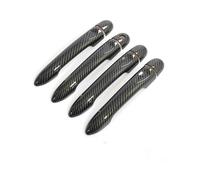 KMAGE Copri Maniglia Portiera Auto Accessori Per Mercedes Per Smart Per Forfour 2014 2015 2016 2017 2018 2019 Fibra Di Carbonio Nero Lucido(fibra di carbonio)