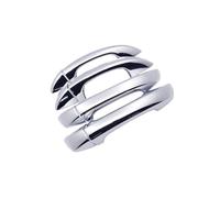 KMAGE Per VW Per Passat NMS A32 A33 2013 2014 2015 2012~2019 Set Di Maniglie Per Portiere Cromate E Nere In Fibra Di Carbonio Accessori Per Esterni Auto(Chrome 4 handle)
