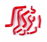 KMAGE Tubo Flessibile in Silicone per Radiatore E Riscaldatore del Liquido di Raffreddamento per Auto per VW per Golf per Jetta MK3 1.9TDI AFN 110 CV Tubi Flessibili Motore Auto(Red)