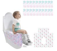 KMAKII Copriwater usa e getta, in carta, antiscivolo, usa e getta, per vasino, da viaggio, confezione da 20