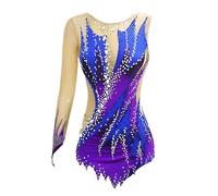 Kmarouse Body Da Ginnastica Ritmica For Donne, Body Da Ginnastica Flessibile For Ragazze For Competizioni, Personalizzabili(XL)