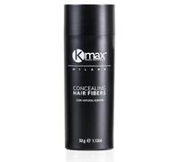 Kmax Fibre cheratina per capelli 32 gr, Polvere volumizzante capelli professionale Infoltimento immediato, Fibre capelli per coprire le Calvizie - Bianco