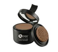 Kmax mini Scalp Shader polvere per capelli copre diradamento, calvizie e ricrescita, fondotinta per capelli effetto duraturo, mascara per capelli bianchi - Castano chiaro - Made in Italy