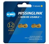 KMC 12nr Gold, Missing Links Unisex Adulto, 12V EU