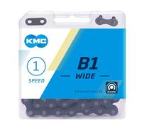 KMC Catena B1 per bici – 112 maglie, 1 velocità, larga, nera