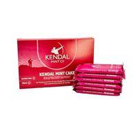 KMC Barrette energetiche tascabili, gusto originale, Kendal Mint Cake ricaricate, vegane, senza glutine con elettroliti essenziali e vitamine, 35 g (6 pezzi (confezione da 1), lampone)
