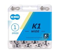 KMC Cadena K1 ANCHA 110 ESLABONES 1V.CROMADO Negro