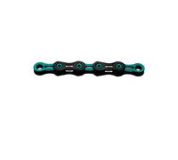 KMC Catena DLC 11 WAXED 11V 118 Maglie Double X-Bridge Black/Celeste