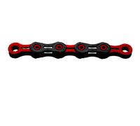 KMC Catena DLC 11 WAXED 11V 118 Maglie Double X-Bridge Black/Red