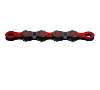 KMC Catena eBike DLC 12 WAXED 12V 126 Maglie Nero/Rosso
