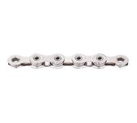 KMC Catena per bicicletta, 12 velocità, cerata, 126 maglie, compatibile con Shimano, con link Missinglink, X12L, argento