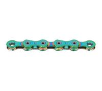 Kmc X12l Waxed Chain Multicolor 126 Links / 12s Aurora Green