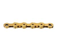 KMC Catena per bicicletta, 12 velocità, cerata, 126 maglie, compatibile con Shimano, con link Missinglink, X12L oro