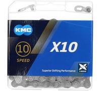 Kmc X10 Road/mtb Chain Grigio 114 Links