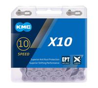 Kmc X10 Ept 50 M Chain Argento 50 Meters / 10s Silver