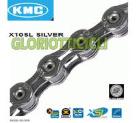 Catena KMC X10SL Silver 114 maglie 10 velocità