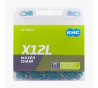 KMC Catena per bicicletta, 12 velocità, cerata, 126 maglie, compatibile con Shimano, con link Missinglink, X12L Aurora Green