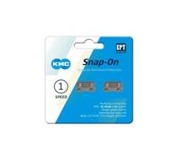 Kmc chaine link single vitesses snap on 1 2x1 8 wide ept argent 2 pcs
