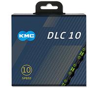 Catena KMC X10 SL DLC Super Light 116 maglie 10 Velocità nero/verde