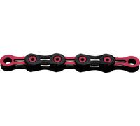 KMC DLC11 - Catena a 11 velocità, cerata, colore: nero/rosa, 118 maglie