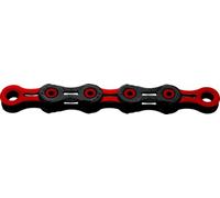 KMC DLC11 - Catena cerata, 11 velocità, nero/rosso, 118 maglie