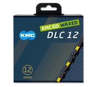 KMC DLC12 Black/Yellow Waxed 126L chain