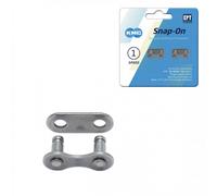 KMC Falsamaglia 1v Snap-On Argento Antiruggine - Confezione 2 Pezzi