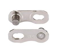 KMC Missing Link - Chiusura a catena FLAT TOP, 2 pezzi, riutilizzabile, per SRAM AXS & T-Type, colore: Argento
