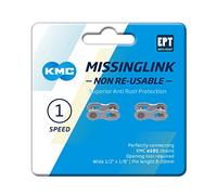 KMC Missing Links E101 Narrow, Maglia mancante Unisex Adulto, Silver,