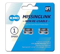 Catena KMC con lucchetto MissingLink Z1eHX Narrow EPT argento