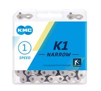 KMC Narrow, Catena Stretta K1 Unisex-Adulto, Argento, 100 Link