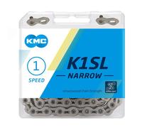 KMC Narrow Chain, Catena Stretta K1sl Unisex Adulto 1/2"x3/32" Silver