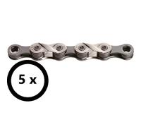KMC Set 5 Catena X8 8V 116 Maglie X-Bridge Silver/Grey