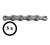 KMC Set 5 Catene eBike e1 EPT 1V 130 Maglie Dark Silver