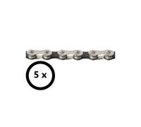 KMC Set 5 Catene X10-93 10V 116 Maglie compatibili Shimano/Sram/Campagnolo