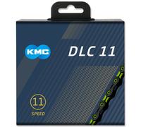 KMC Unisex DLC 11 Catena Nero/Verde, 1/2" x 11/128" Black/Green
