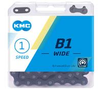 KMC Unisex's B1 Catena Singola velocità, Nero, Larga (1/8")