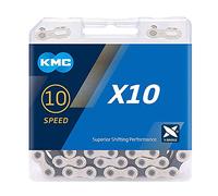 Catena per bicicletta KMC X10 x122 argento/nero