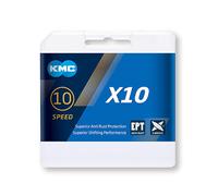 Kmc X10 catena del circuito, argento, 1/2" x 11/128"-1/2" x 11/128"