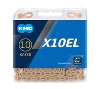 KMC X10el Chain, Catena Unisex Adulto 1/2" x 11/128" Gold