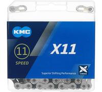 Catena kmc x11 93 114 maglie 11 v argento nero
