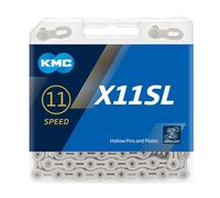 Catena kmc x11sl 118 collegamenti 11s argento