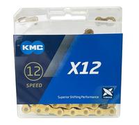 KMC X12 Catena a 12 velocità, 126 maglie, Ti-Ni Gold